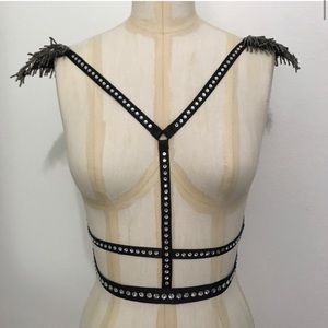 VS Victoria’s Secret Crystal Beaded Body Harness Corset